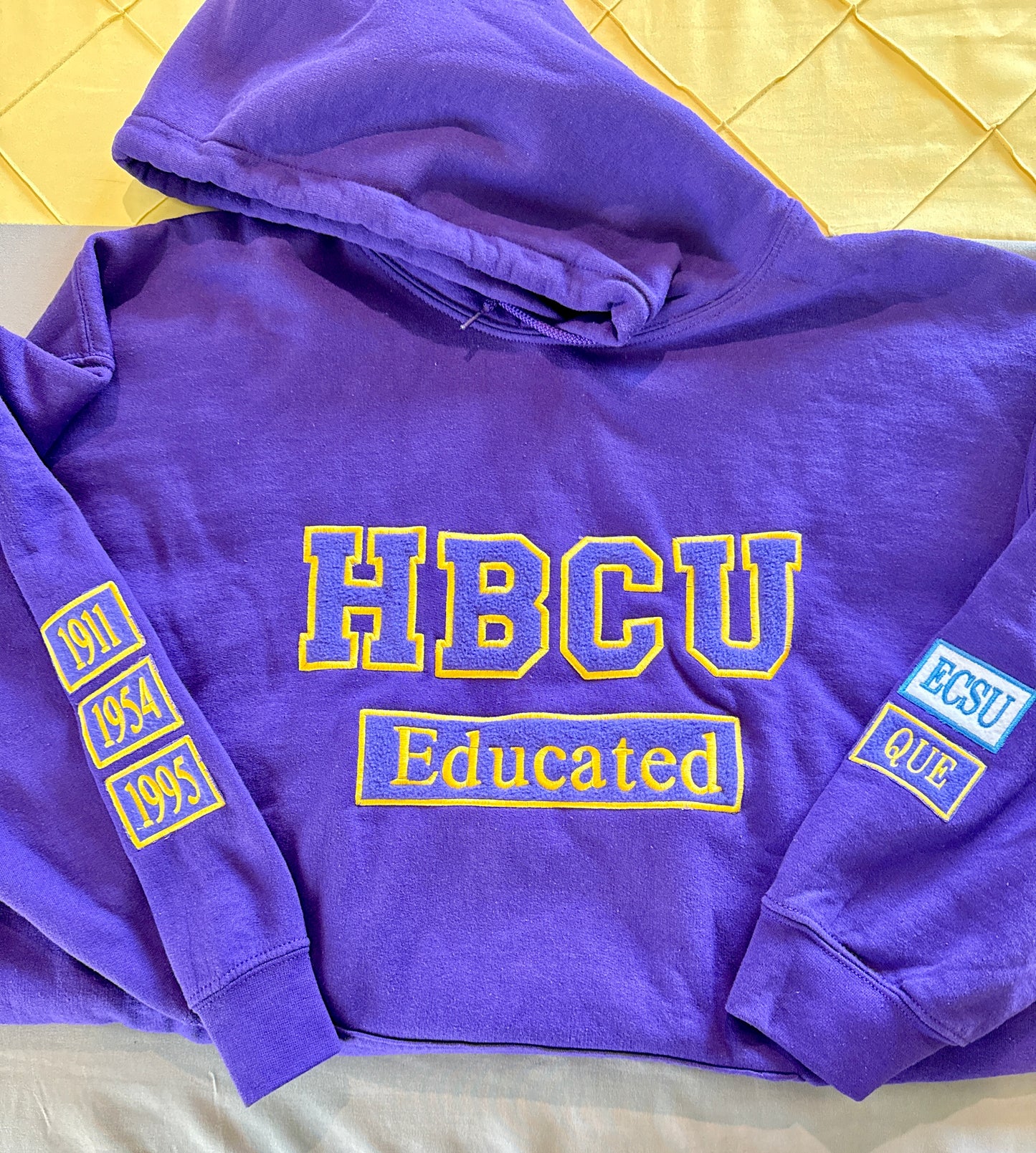 HBCU educated hooded sweatshirt