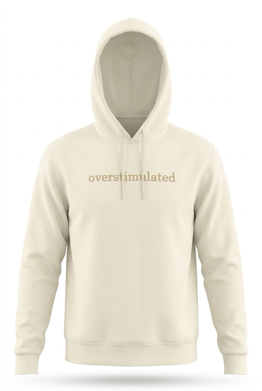 Overstimulated Embroidered Hoodie